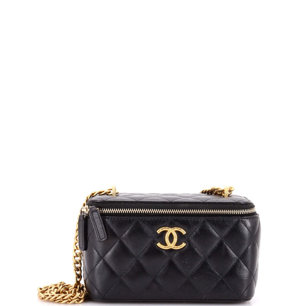 Chanel Small All Slide Long Vanity Case with Chain